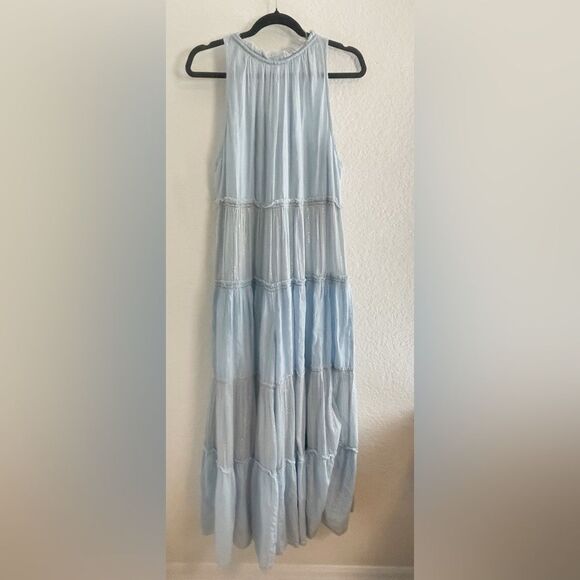 Free People Beach Bum wide leg Jumpsuit in light blue size small - Picture 6 of 11
